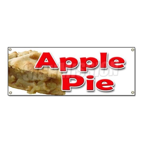 APPLE PIE BANNER SIGN baker sweets pie crust apple dutch cobbler home made fresh
